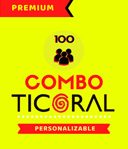 COMBO COTILLON TICORAL PREMIUM 100 PERSONAS 354 PRODUCTOS